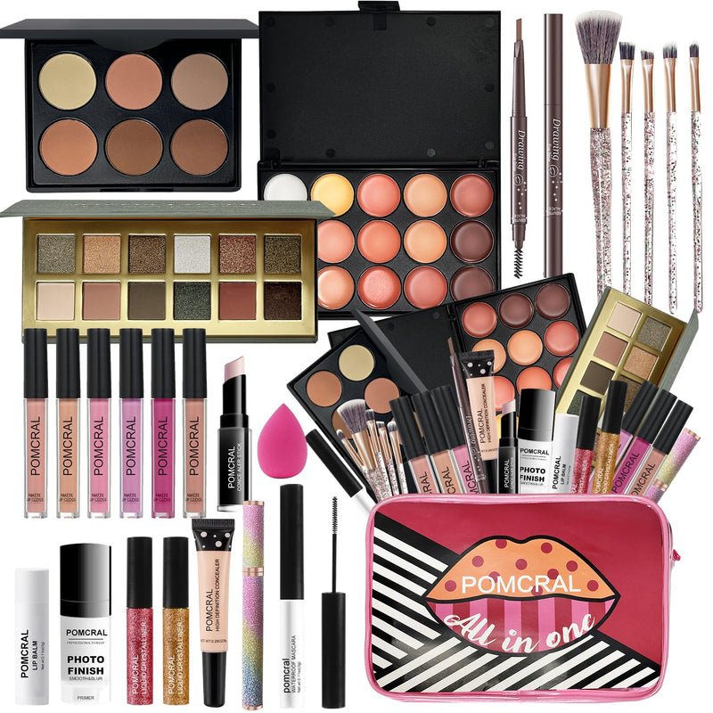 [Australia] - Make up Sets,Makeup Kit For Girls 10-12,Make up Gift For Women Girs Teens with Eyeshadow Palette, Lipgloss Set, Brushes, Concealer, Makeup Bag 