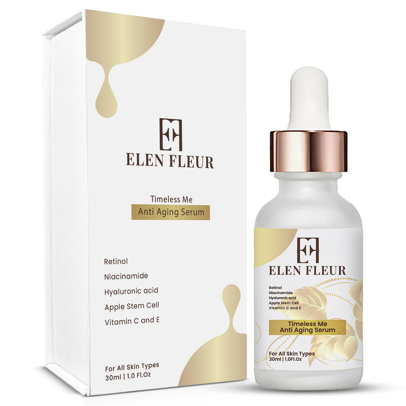 Retinol Collagen Serum – Hydrating & Firming Face Serum with Hyaluronic Acid, Niacinamide, Vitamin C & E – Promotes Smooth, Radiant & Elastic Skin – 30ml