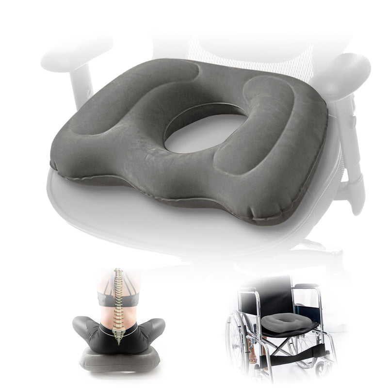 [Australia] - Multifunctional Seat Cushion,Inflatable Donut Pillow - Hemorrhoid Cushion for Tailbone,Post-Surgical Pain,Postpartum Pregnancy,Sciatica, Bed Sores -Orthopedic Seat Cushion for Home, Office, Car 