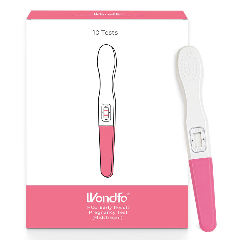Wondfo Early Result Pregnancy Test Sticks-6 Days Before Missed Period | Simple Urine Stream Test, Clear Double Line,Reliable Home Self-Testing,Sensitive HCG Detection 10 Pack