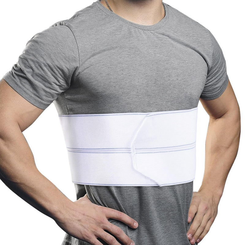 [Australia] - Rib Injury Binder Belt, Universal Men's Rib Cage Support Belt for Bruised, Fractured or Dislocated Ribs Protection, Post Surgery Compression Belly Band Wrap and Chest Support (Universal Male) Universal Male 