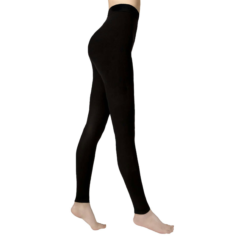 [Australia] - Compression Pantyhose for Women Men, 15-20 mmHg Footless Medical Graduated Compression Tights Compression Stockings L Black 
