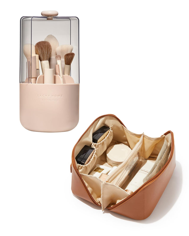 EACHY Makeup brush holder & Makeup bag