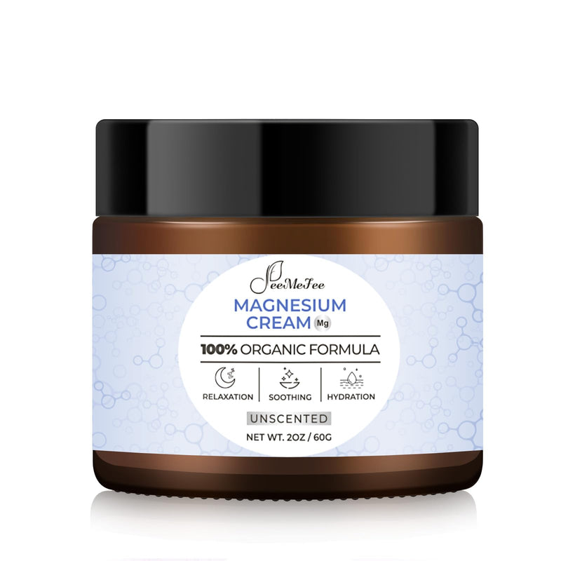 Magnesium Lotion for Sleep, Natural Magnesium Cream for Leg Cramps, Soothing Relief & Muscle Relaxation, Magnesium Butter with Coconut Oil, Shea Butter, Vitamin E, Safe for Kids, Unscented 2 oz 2 Fl Oz (Pack of 1)