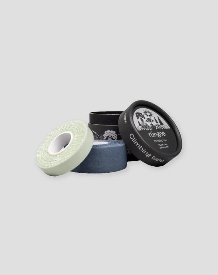 [Australia] - Rungne Cotton Climbing Tape, Protective Sports Tape - Easy Tear, Strong Stick for Bouldering, Gym, and Rock Climbing, Black 