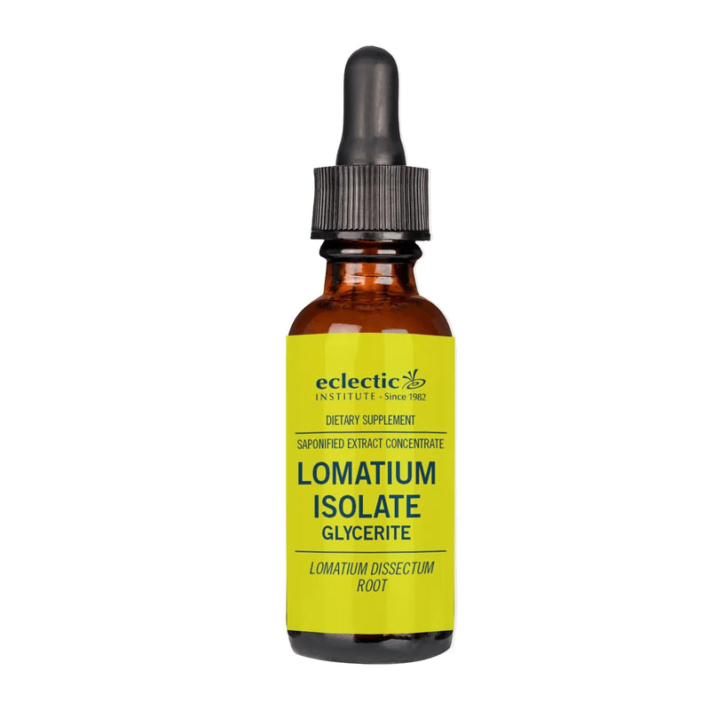 Eclectic Herb - Lomatium Isolate Glycerite | Natural Herbal Supplement | Immune & Lung Support | Highly Concentrated, Alcohol-Free, Organic, Vegan, Non-GMO, Gluten Free (0.27 fl oz | 8 ml)