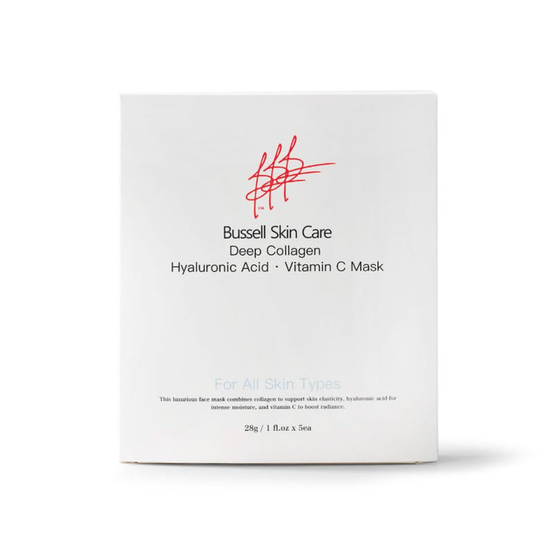 Beverly Hills Dermatology - Deep Collagen Face Mask, Hyaluronic Acid and Vitamin C, All Skin Types, 5 Pack