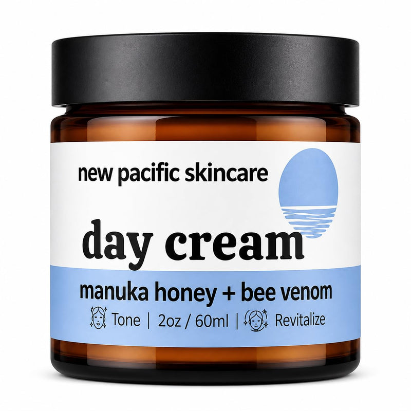 Firming Anti-Aging Face Cream – Reduces Fine Lines & Improves Elasticity – Bee Venom & Manuka Honey Moisturizer with Hyaluronic Acid & Vitamin C, 2oz
