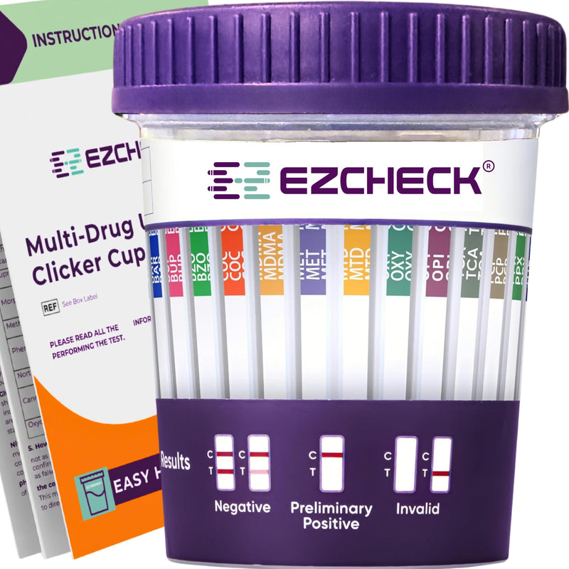 [Australia] - [1 Test Cup] 14-Panel EZCHECK¬Æ Multi-Drug Urine Test Cup ‚Äì at-Home Instant Testing for 14 Substances - Fast Result in 5 mins - FSA/HSA Eligible 1 