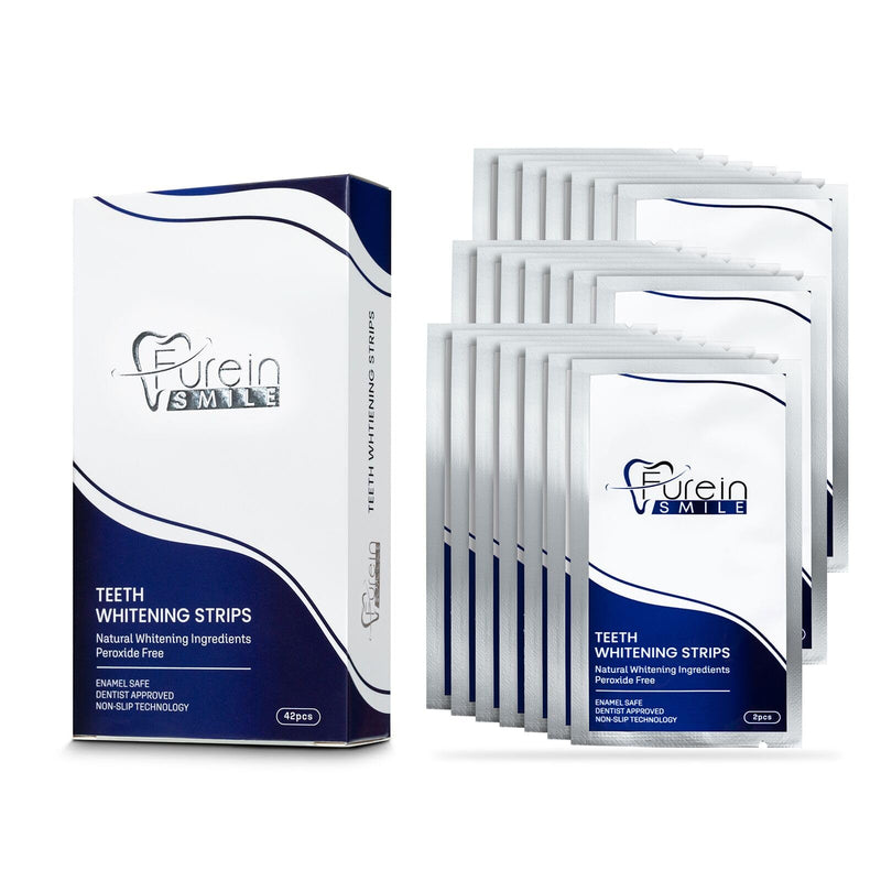 [Australia] - Teeth Whitening Strips, Mint Flavour Whitening Strips with Peroxide Free Formula -Gentle Dental Care & Fresh Breath - Pack of 42(21days Treatments) 