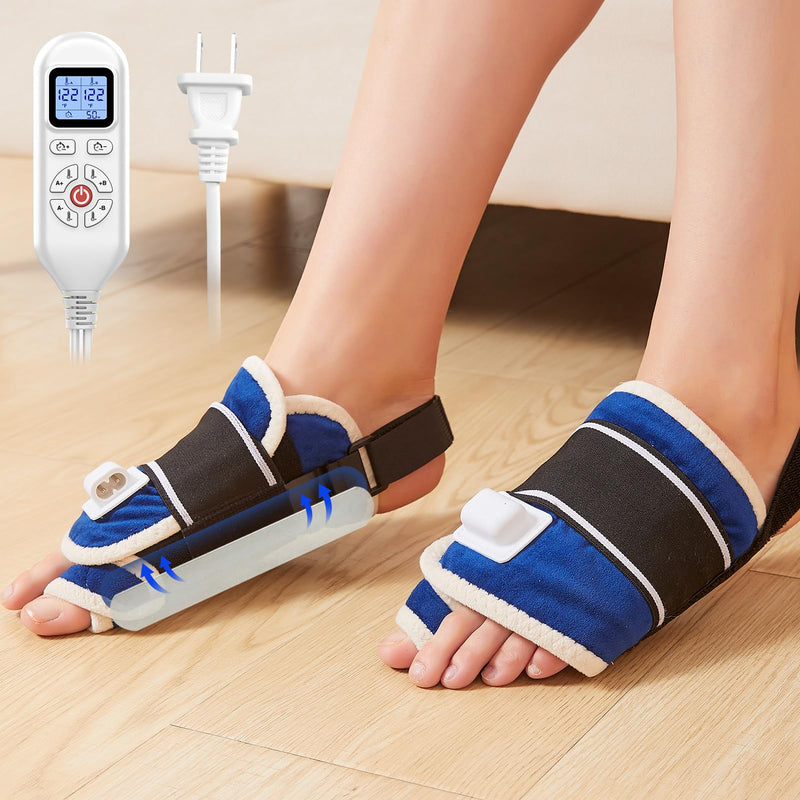 JOBYNA Electric Heating Bunion Correction, 2PCS 86-158 Big Toe Straightener for Hallux Valgus Bunion Pain Relief, Auto Shut Off, One Size Fits Most All