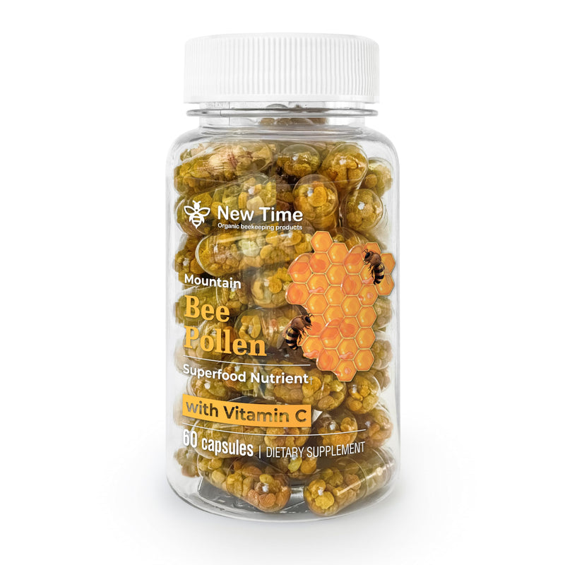 [Australia] - Bee Pollen Capsules ‚Äì Organic Supplement for Pregnancy Support, Energy, Vitality, Wellness, Rich in Vitamins, Immune & Nutrient Boost, Premium for Men & Women, 100% Pure & Natural for Breast Growth 60 Count (Pack of 1) 