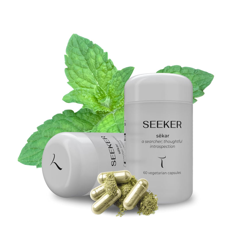 [Australia] - Setas Seeker Ceremony Quality Botanical Supplement Organic Motherwort, Gotu Kola, & Holy Basil to Support Deep Introspective Reflection & Self-Exploration, Vegan & Non-GMO, 60-Day Supply 