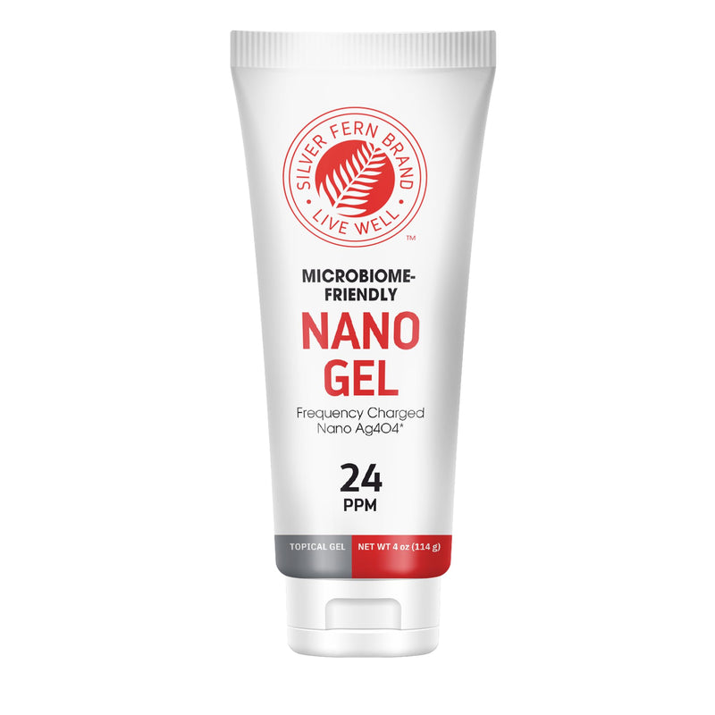 [Australia] - Silver Fern Brand ‚Äì Nano Gel Frequency Charged Silver 24PPM ‚Äì Skin Support for Cuts, Burns, Imbalances & Irritations ‚Äì Fast-Absorbing Silver Gel ‚Äì Microbiome-Friendly & GRAS Certified ‚Äì 4 oz 