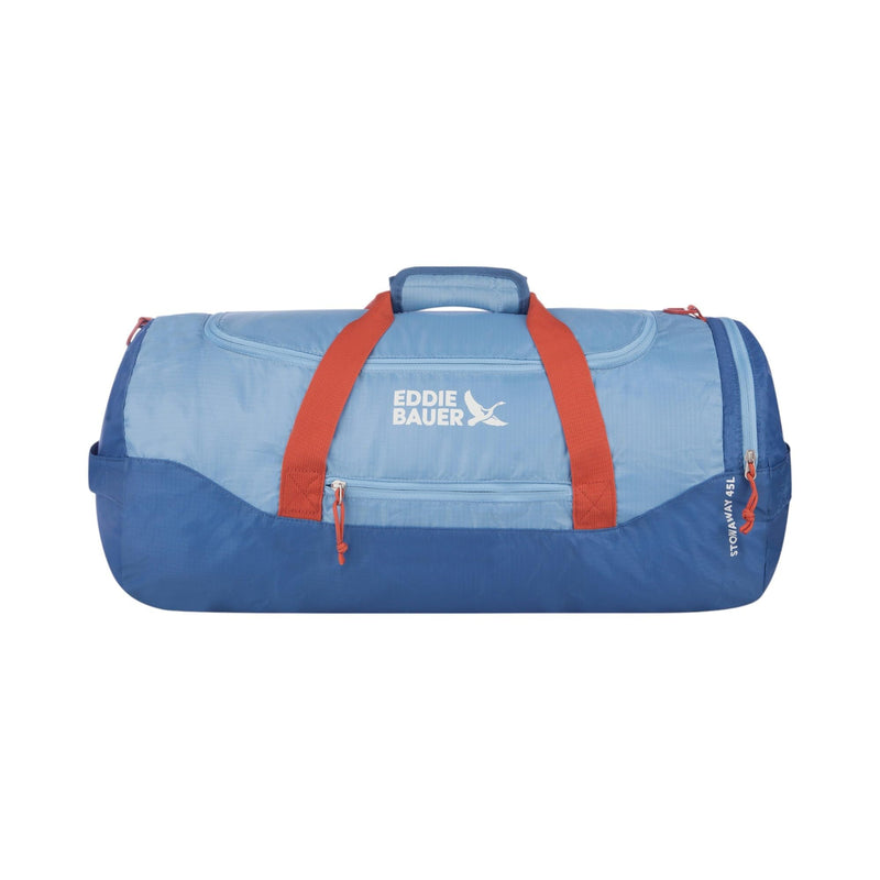 Eddie Bauer Stowaway Packable Duffel Bag | Travel | Foldable | Lightweight | Durable | Ripstop Polyester Coast