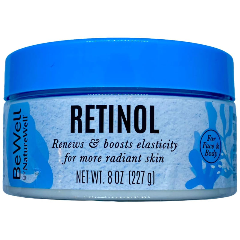 Retinol Renewing Cream for Face & Body 8oz – Advanced Anti-Aging Formula to Hydrate, Firm & Restore Skin Elasticity.