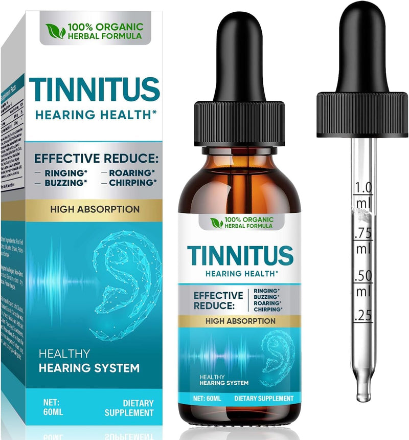 [Australia] - Green Hills Tinnitus Relief for Ringing Ears, Natural Ear Ringing Relief for Clogged Ears, Reduce Ear Noise & Improve Hearing, 60ml 