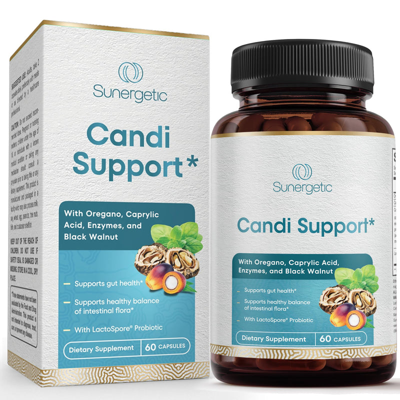 [Australia] - Premium Candida Cleanse Supplement ‚Äì Candida Support Supplement with Oregano, Caprylic Acid, Black Walnut & Probiotics ‚Äì Supports Gut Health, Digestion & Intestinal Flora - 60 Candi Support Capsules 