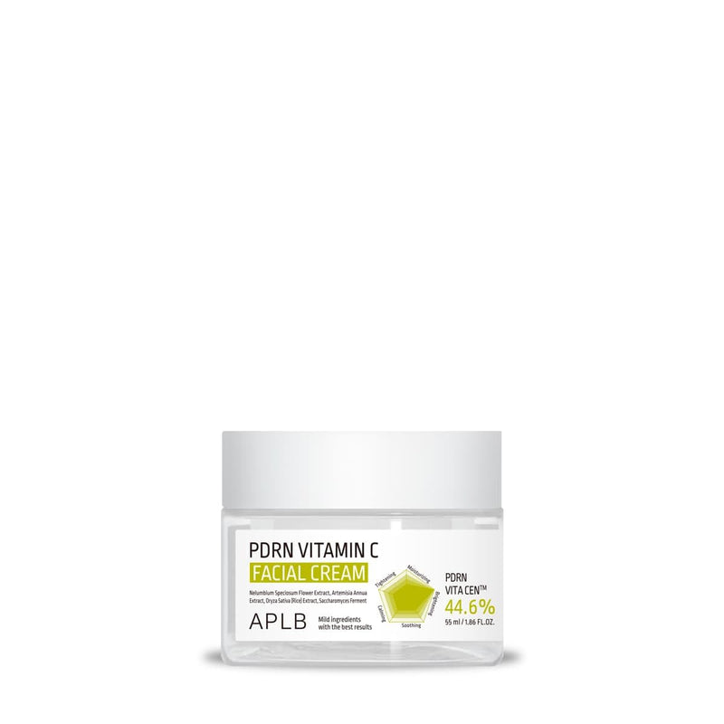 APLB PDRN Vitamin C Facial Cream | PDRN VITA CEN™ 44.6% 1.86 FL.OZ/Korean Skincare, Wrinkle Care, Elasticity care, Moisturize, Revitalize for gentle and improve skin texture
