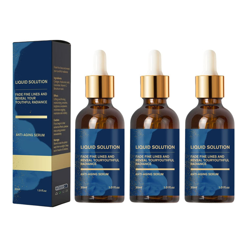 Olavita Serum, Olavita Liquid Solution Anti Aging Serum, Vitamin C & E Serum, Promotes Skin Collagen Production, smoothes wrinkles and fine lines 3pcs clear 3pcs