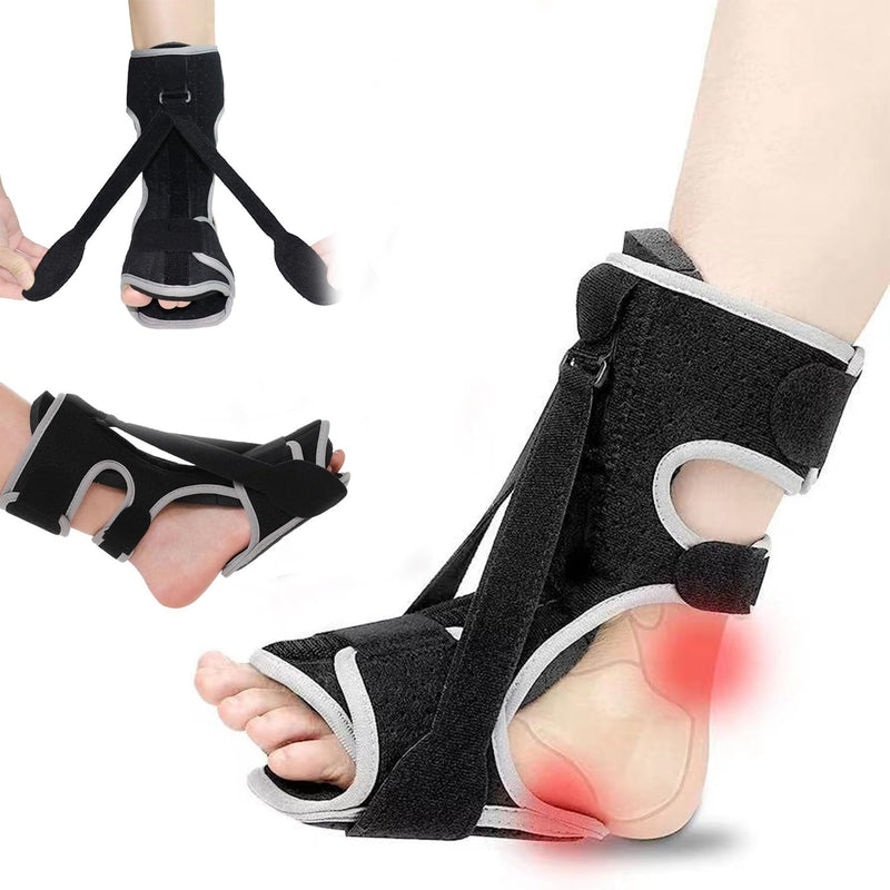 [Australia] - Plantar Fasciitis Night Splint: 2025 Adjustable Upgraded Planters Facetious Relief Brace Plantar Fasciitis Relief Achilles Tendonitis Night Splint for Plantar Fasciitis(black-A) black 