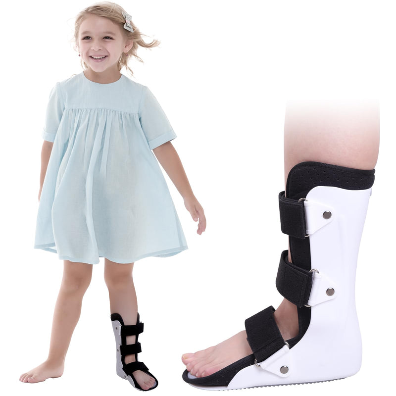 [Australia] - Pediatric Walking Boot For Kids,Fracture Boot for Kids, Orthopedic Support Shoe for Youth Ankle Break Injury, Kid's Stress Metatarsal Bone Fracture, Broken Foot or Toe Recovery Cast, Left(L) Large 