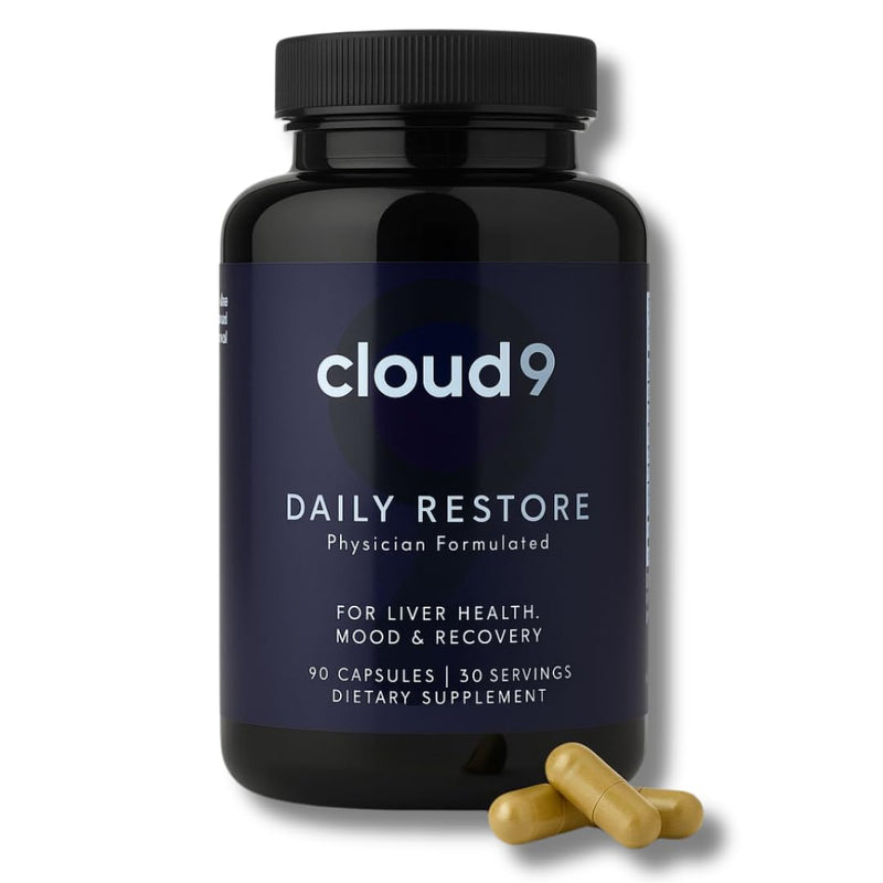 [Australia] - Cloud9 Daily Restore ‚Äì Liver Detox & Recovery Supplement with Milk Thistle, NAC & B-Vitamins ‚Äì Energy, Focus & Nutrient Support After Drinking ‚Äì 90 Capsules ‚Äì Made in USA 