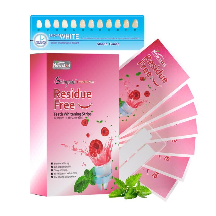 [Australia] - Teeth Whitening Strips for Sensitive Teeth - Results in 7 Days, Rave Reviews, Professional, 7 Non-Slip Strips Whitestrip Stains Remover for Coffee, Wine, Tobacco, Smoking 14 Count (Pack of 1) 