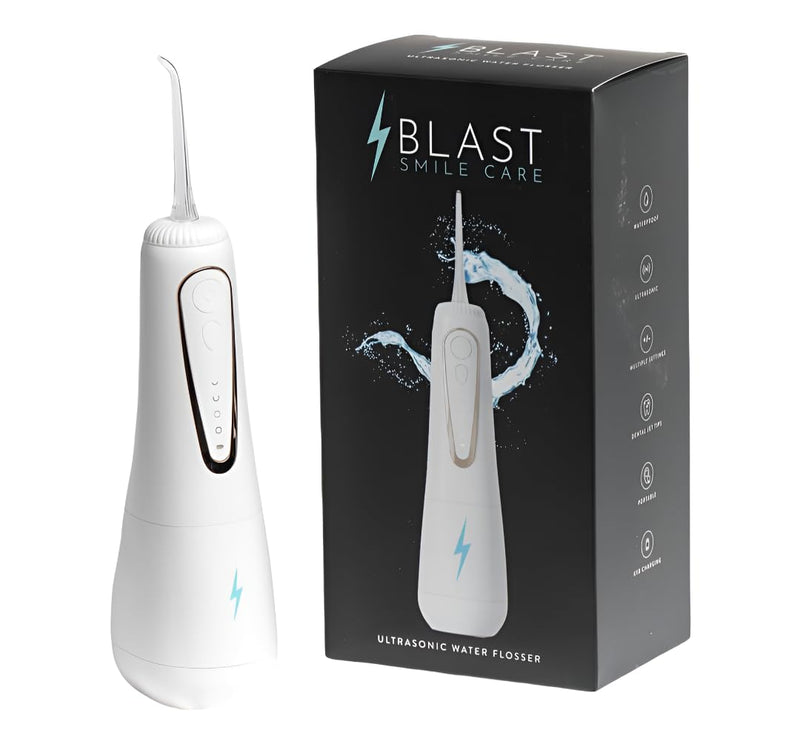 Cordless Water Flosser with 360° Rotating Tip for Easy Reach - Water Dental Flosser for Braces & Dental Care - Electric Water Flosser with USB Charger, Ideal for Travel & Everyday Use