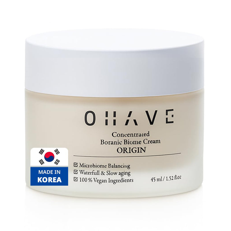OHAVE Soothing Moisture Cream – Hydrating Korean Moisturizer & Face Cream for Instant Hydration – Gentle Face Moisturizer for Extremely Dry Skin, Botanical Formula Inspired by Korean Skincare, 50ml Origin Cream