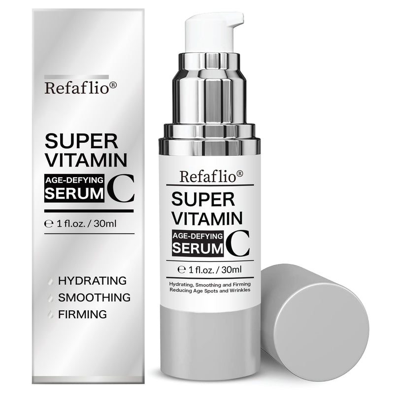 Super Vitamin C Serum for Women over 70, Wrinkle Cream for Face, Anti Aging Cream, Hydrates, Softens, Lifts and Firms Super Vitamin C Serum (30ml, Orange) 1 Fl Oz (Pack of 1)