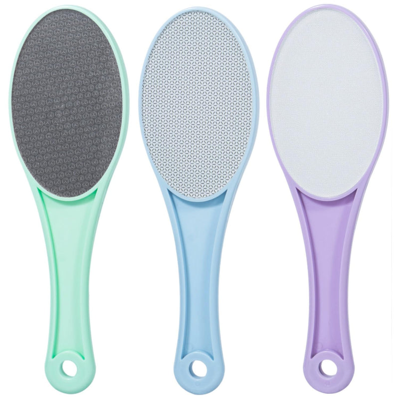 [Australia] - 3 Pack Nano Glass Foot File Callus Remover for Feet, Double Sided Foot Scrubber, Dead Skin Remover, Hygienic Pedicure Tool, Hair Eraser for Softer and Smoother Feet and Hands,Green Blue Purple Green Blue Purple 