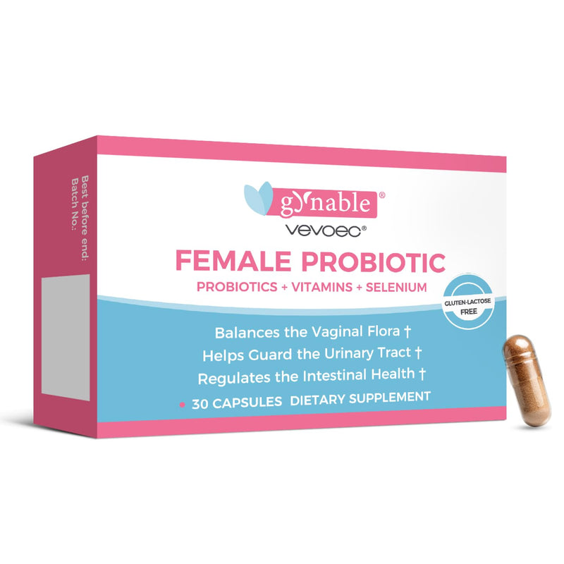[Australia] - Gynable Vaginal Probiotics for Women,Female Probiotic for pH Balance with Lactobacillus 5 Billion CFU Probiotics Blend,Selenium-Vitamin D3,Promote Healthy Vaginal Odor & Vaginal Flora,30 Count 1 