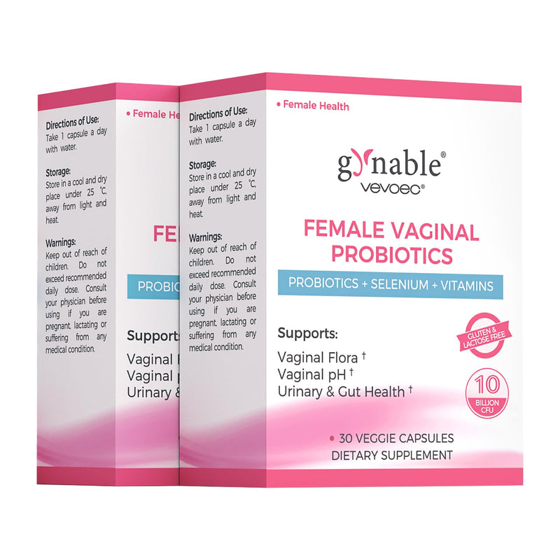 Gynable Vaginal Probiotics for Women Odor & Itch Support, pH Balance | Female Probiotics,10 Billion CFU Lactobacillus Probiotics Blend,Selenium,Vitamin C/E/D3 Promote Immune Health,60 Count 2