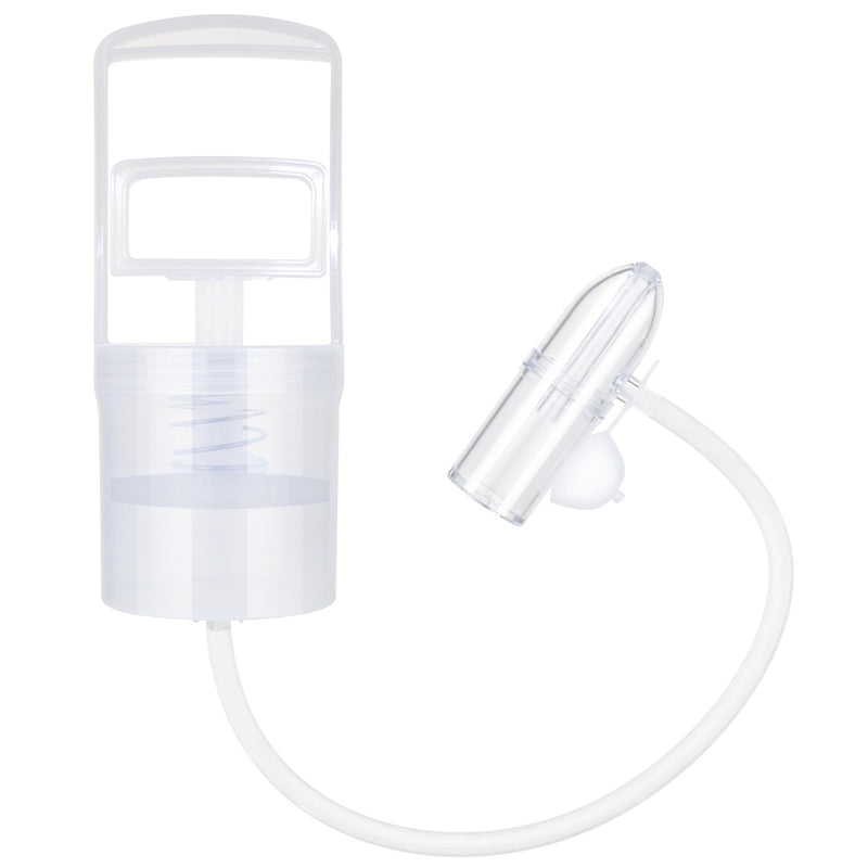 [Australia] - Nasal Aspirator for Baby, Baby Nose Sucker, Booger Sucker with Hand Pump and Non-Invasive Tip to Clear Clogged Passages and Boogers (Translucent White, Standard) Translucent White 