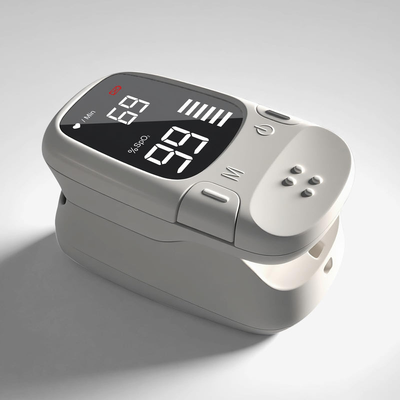 Fingertip Pulse Oximeter with Large LED Display, Accurate Spo2 & Heart Rate Monitor for Home Use, Sports, and Outdoor Activities