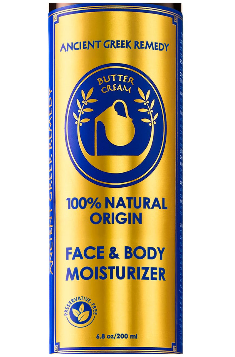 Organic Face Moisturizer for Dry Skin, Hydrating Facial & Body Butter Cream | Anti Aging Moisturizer Nourishes & Softens Mature & Sensitive Skin, Natural Face & Body Butter with Vitamin E & Rosehip Oil 6.8 Fl Oz (Pack of 1)