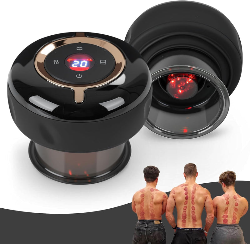 [Australia] - Smart Cupping Therapy Massager 2 Set, 4 in 1 Cupping Kit for Massage Therapy, Portable Electric Cupper for Targeted Pain Relief, Knots, Aches, Muscle Soreness, Circulation & Tighter Skin 