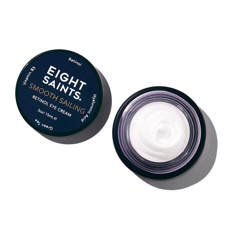 Eight Saints Retinol Eye Cream, For Smoothing Fine Lines and Wrinkles and Improve Skin Tone, with Vitamin B5, Retinol, and Hyaluronic Acid, 0.5 Ounce 0.5 Ounce (Pack of 1)