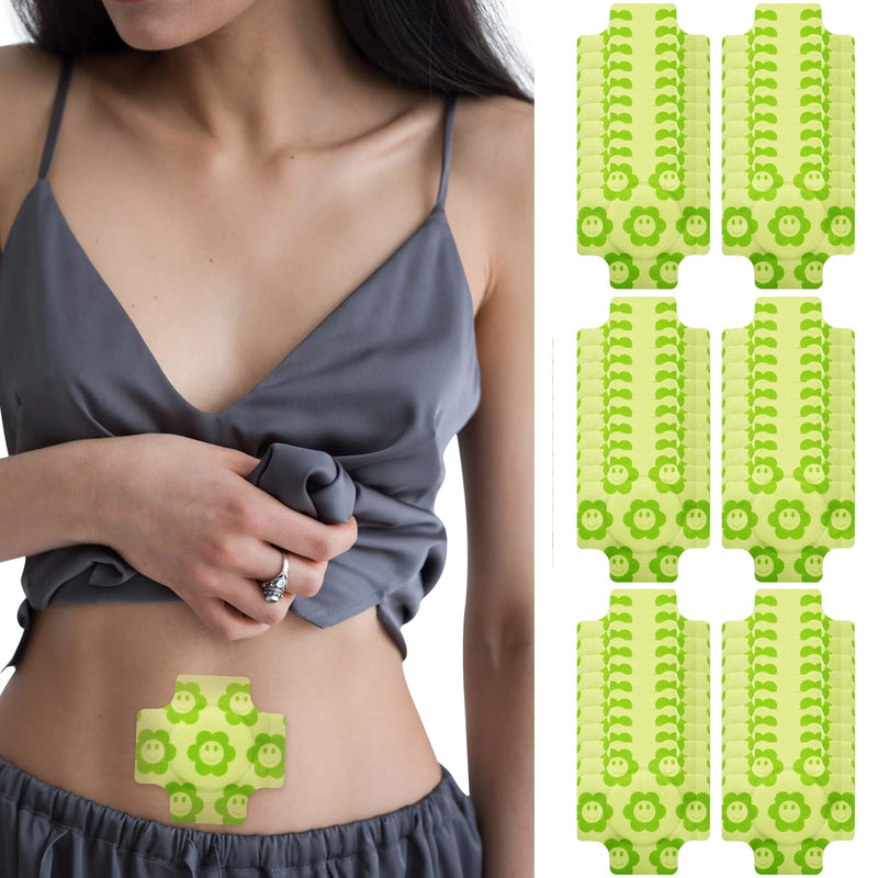 [Australia] - 48PCS Castor Oil Pack Wrap Patches, Disposable Castor Oil Belly Button Patch, No Wash, Easy to Use, Anti-Seepage,4" X 4" 