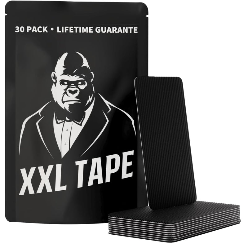 XXL Athletic Tape (30 Extra Large Strips) - Tape Strips for Men - Strong Adhesive, Pain-Free Removal