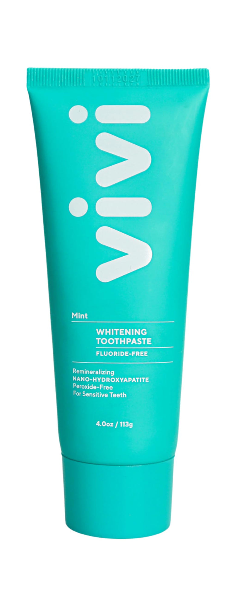 [Australia] - vivi Fluoride Free Nano Hydroxyapatite Whitening Toothpaste – Sensitivity Relief, Gently Removes Stains & Strengthens Enamel, Peroxide Free, with Xylitol, Mint Flavor, 4oz 1pk 
