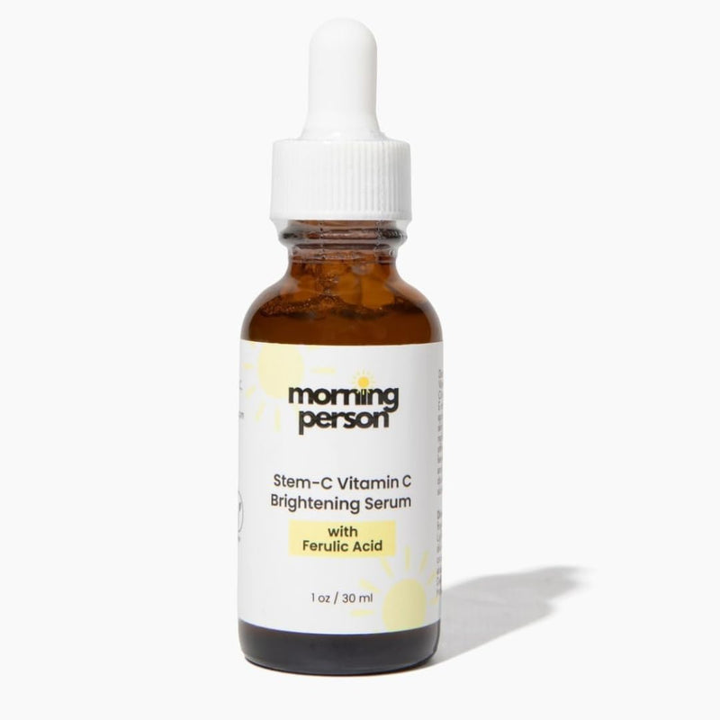 Vitamin C Brightening Serum with Citrustem & Ferulic Acid | Morning Person | With Vitamin E and Hyaluronic Acid, Reduce the appearance of wrinkles and improve skin's elasticity