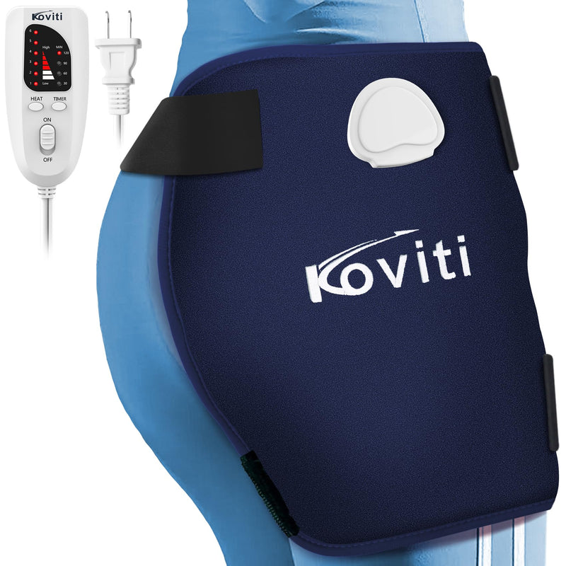 Hip Heating Pad for Sciatica Pain Relief - Hip Brace, Electric Heat Pad for Lower Back Thigh Buttock, Hot Physical Therapy Gifts for Women Men, Mom, Dad(XL) XL-Blue
