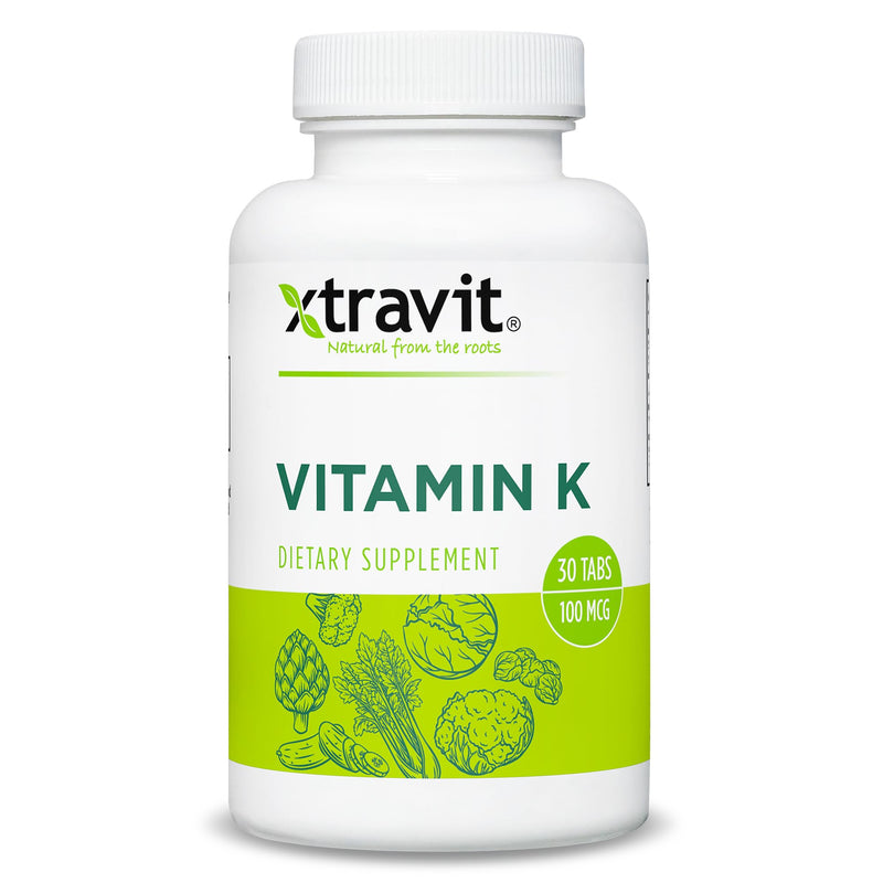 [Australia] - Vitamin K Supplement ‚Äì Natural Vitamins for Men & Women - Vital Nutrients for Calcium Absorption & Overall Balance - Non-GMO Supplements - Gluten & Sugar Free, No Fillers, 100 mcg, 30 Tablets 