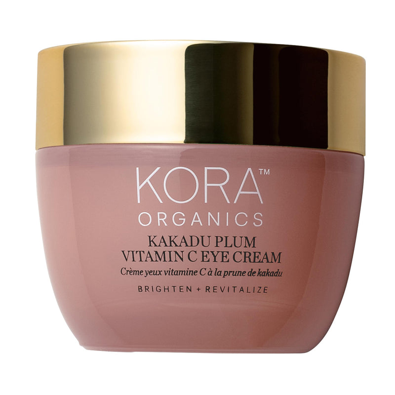 KORA Organics Kakadu Plum Vitamin C Eye Cream, Hydrating & Revitalizing, Certified Organic, Cruelty Free, Refillable, 0.51 fl oz Regular