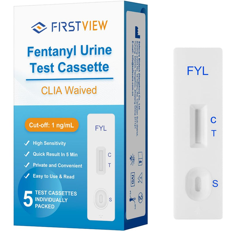 fentanyl Test Strips 5 Pack –Harm Reduction Tool – Overdose Prevention – Fast & Accurate Drug Testing Kit