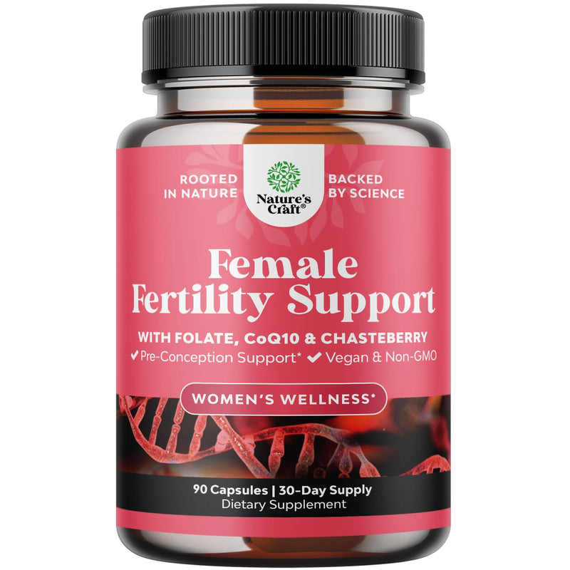 Fertility Supplements for Women with Inositol & Folic Acid - Preconception Vitamins for Women for Hormone Balance with L-methylfolate, B12, Vitamin D3, Iodine, Selenium, zinc and CoQ10 - 90 Count 90 Count Female (Pack of 1)