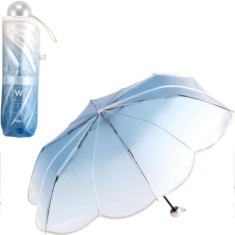 Mermaid Folding Umbrella – Cute & Elegant Vinyl Rain Umbrella with Mermaid Shell Design