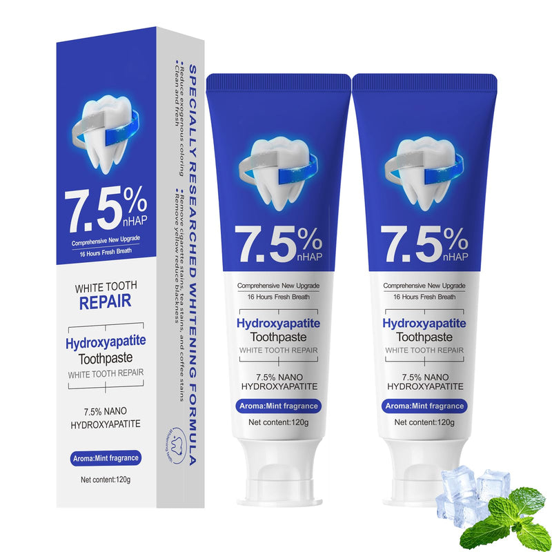 [Australia] - Beamach Hydroxyapatite Toothpaste, Nano Hydroxyapatite Toothpaste for Enamel Protection and Tooth Strengthening, Fluoride-Free Formula, Gentle Mint, Fresh Breath 